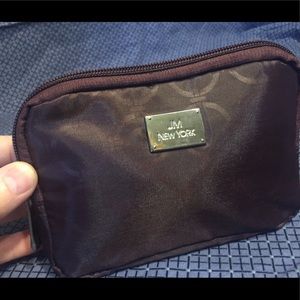 JM New York’s Brown Polyester Makeup Bag